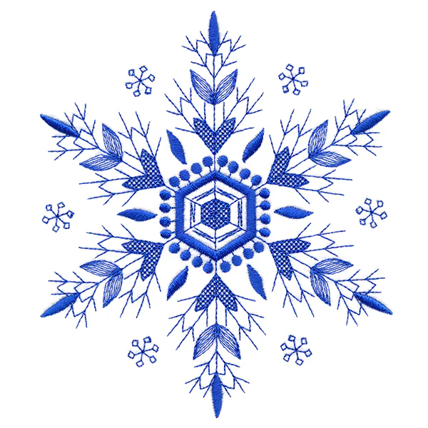 Winter Folk Art Snowflake 3 - Image 3