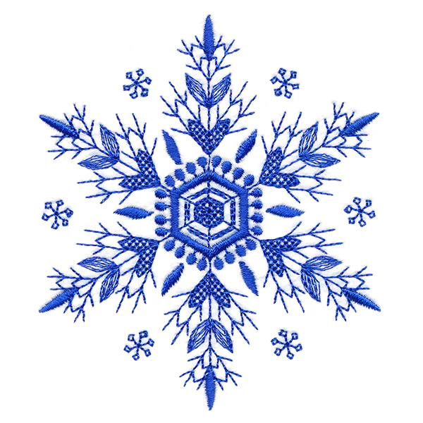 Winter Folk Art Snowflake 3 - Image 7