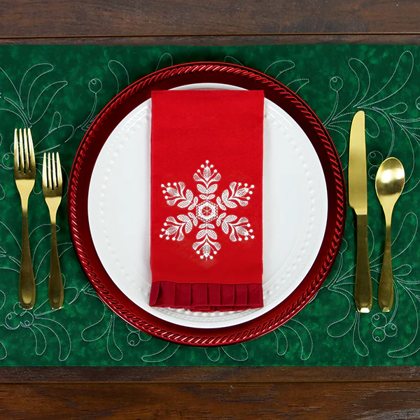 Winter Folk Art Snowflake 4 - Image 2