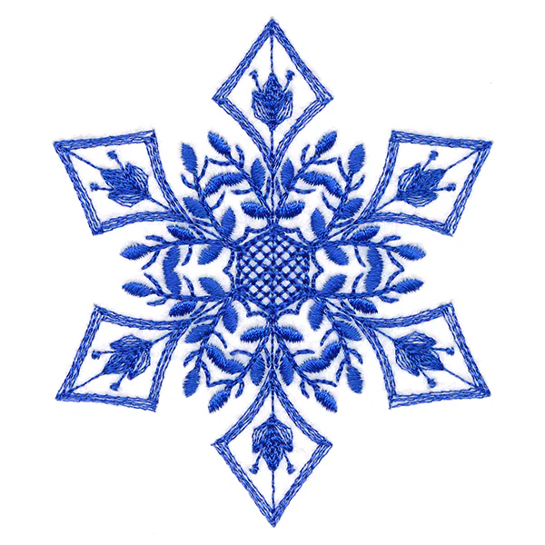Winter Folk Art Snowflake 5 - Image 4