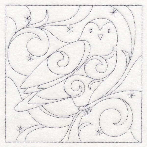 Winter Quilting - Snowy Owl (Double Run) - Image 2