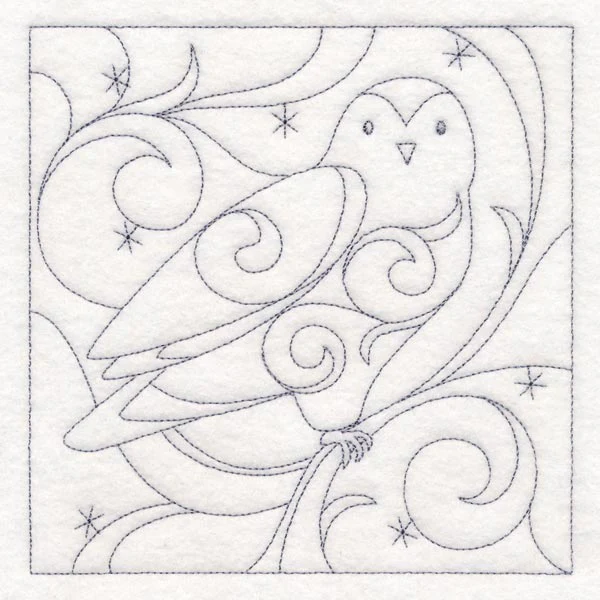 Winter Quilting - Snowy Owl (Double Run) - Image 3