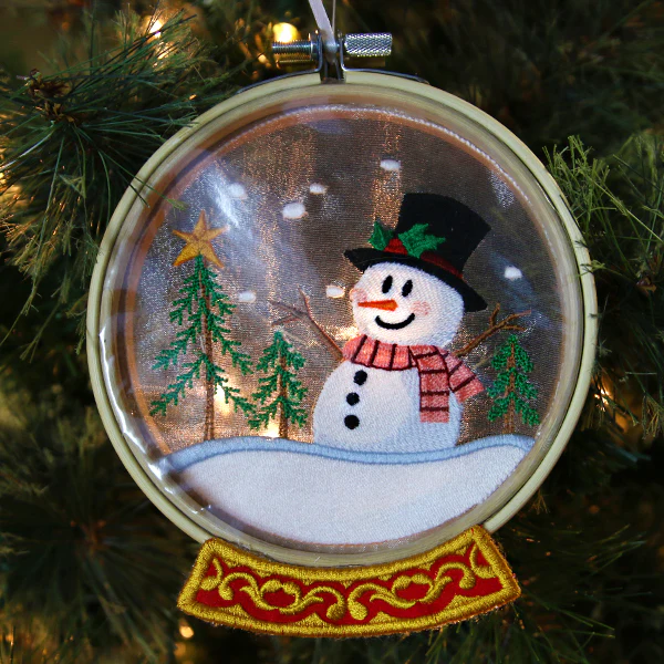 Winter Scene Snowglobe (Organza) - Image 5