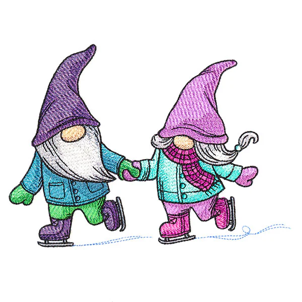 Winter Skating Gnomes - Image 5