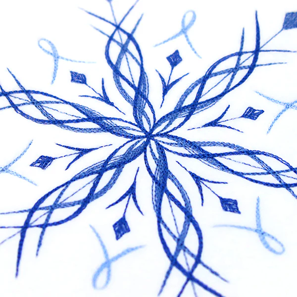 Winter Snowflake Calligraphy 6 - Image 6