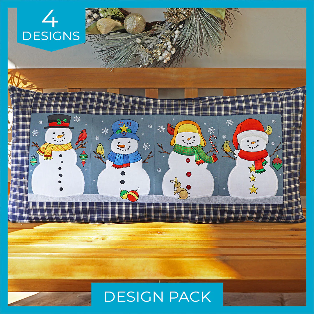 Winter Snowman Build-A-Scene (Applique) Design Pack - Image 7