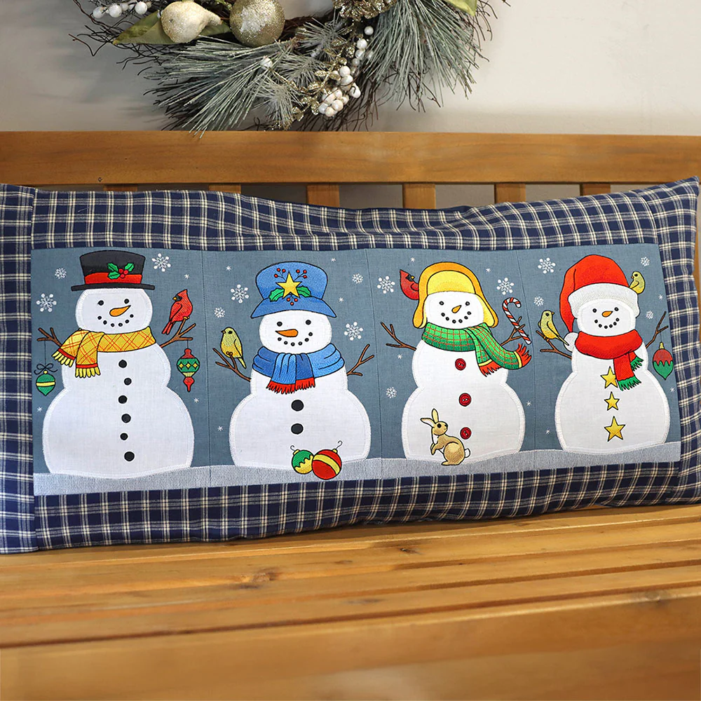 Winter Snowman Build-A-Scene Square 2 (Applique) - Image 3