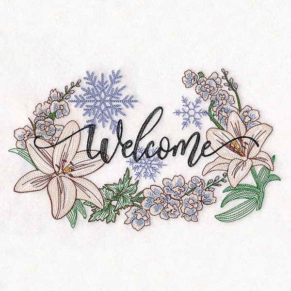 Winter Welcome with Flowers