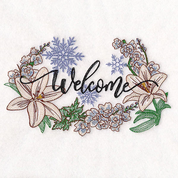 Winter Welcome with Flowers - Image 4