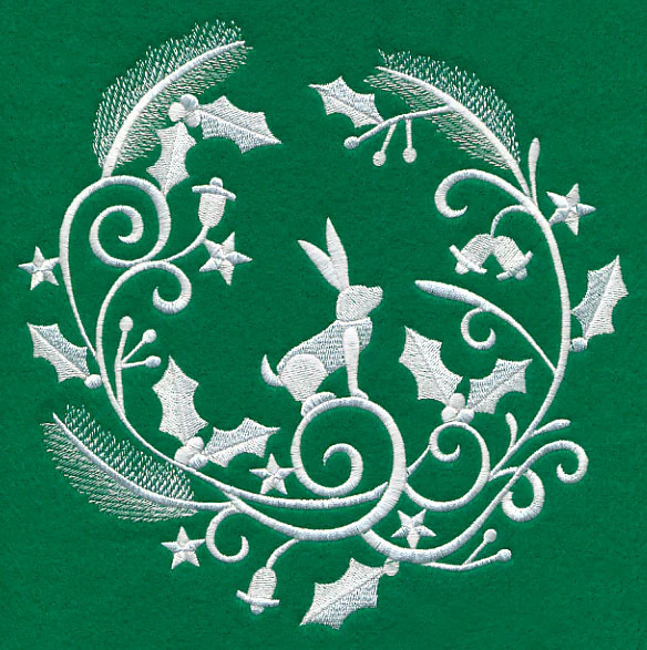 Winter Wonderland Rabbit (Whitework)