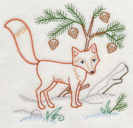 Winter Woodland Fox (Vintage) - Image 3