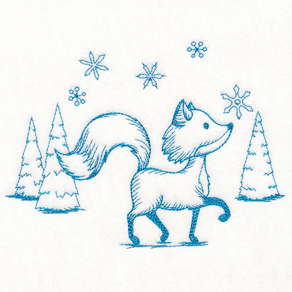 Wintertide Fox Etching - Image 2