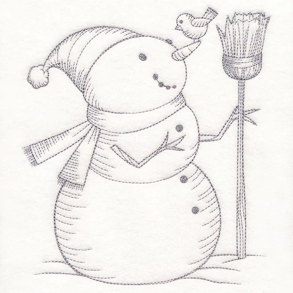 Wintertide Snowy Friends Etching - Image 5