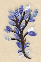 Wintry Leaf Branch in Watercolor - Image 3