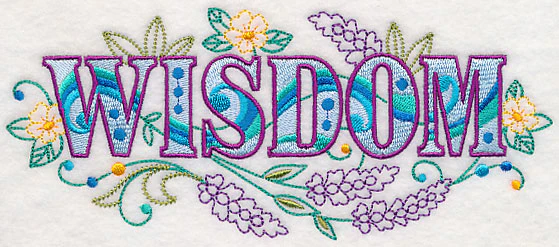 Wisdom with Vintage Flower Fade - Image 3