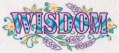 Wisdom with Vintage Flower Fade - Image 4