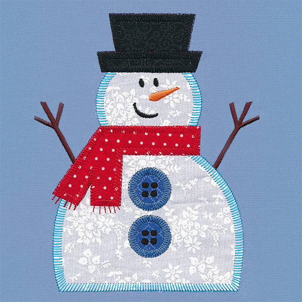 Wonderland Snowman Quilt Block (In-the-Hoop) - Image 6