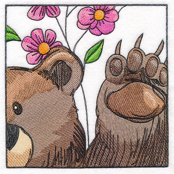 Woodland Animal Friends Window Scene - Right Side Bear - Image 3