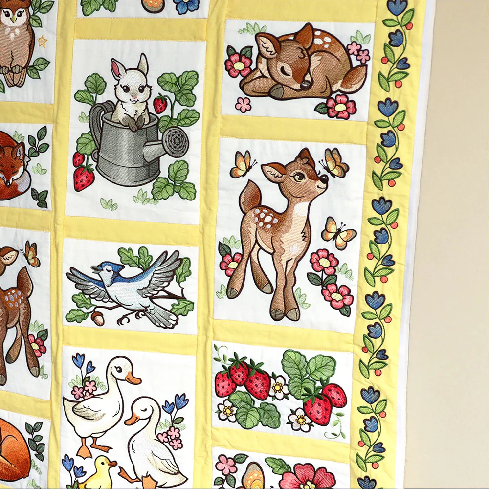 Woodland Animals Quilt Design Pack - Image 6