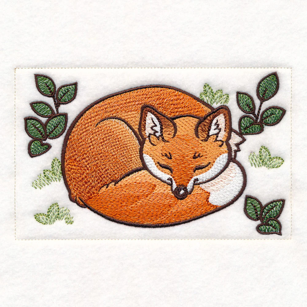 Woodland Animals Quilt - Sleepy Fox - Image 2