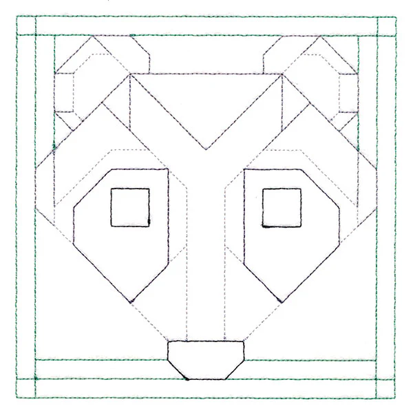Woodland Animals Quilting - Raccoon (Double Run) - Image 3