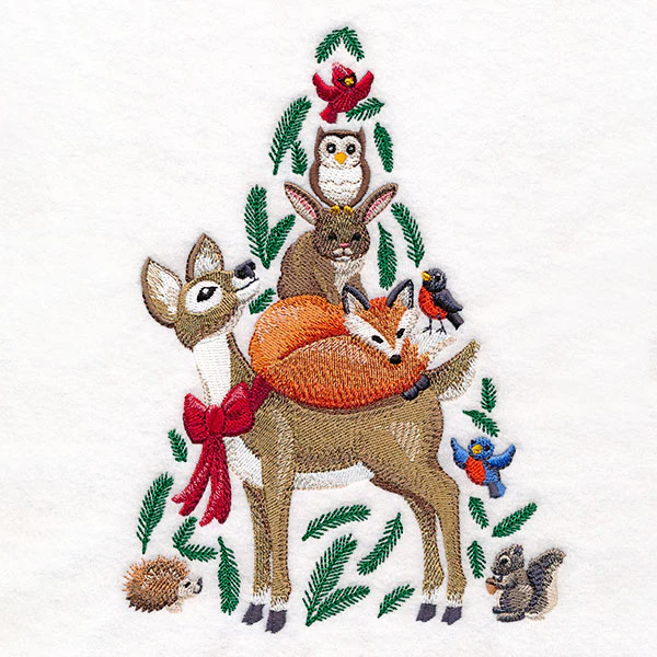 Woodland Christmas Forest Animal Stack - Image 2