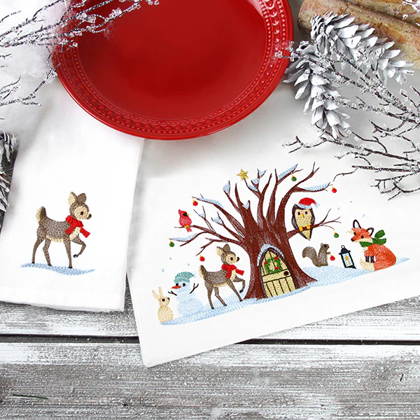 Woodland Christmas Gathering Border - Image 6