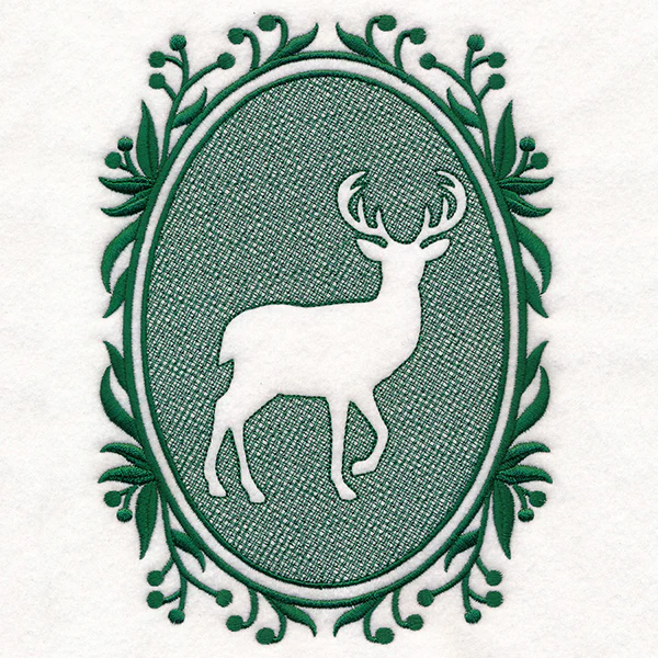 Woodland Deer Cameo (Embossed) - Image 3