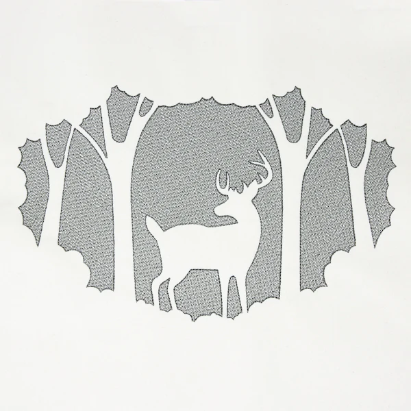 Woodland Deer Scene (Embossed) - Image 5