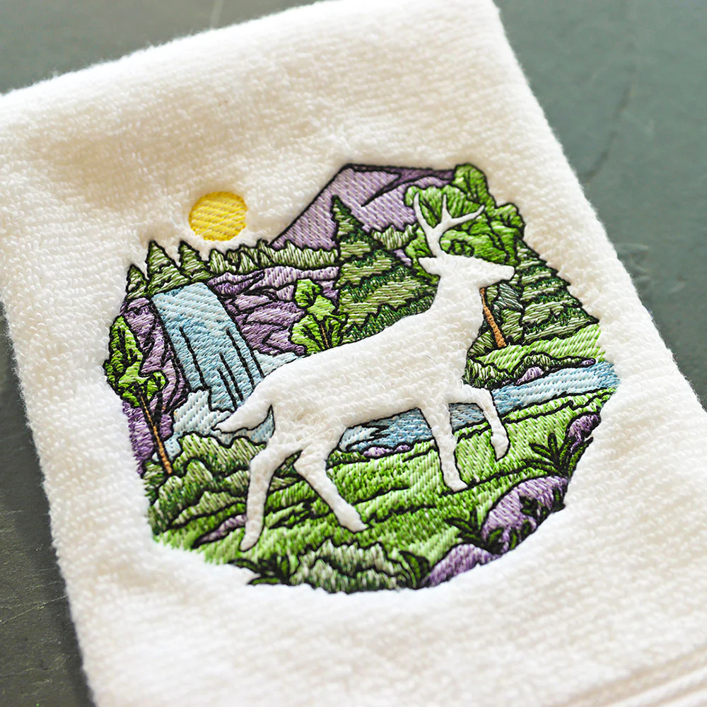Woodland Deer Silhouette (Embossed) - Image 6
