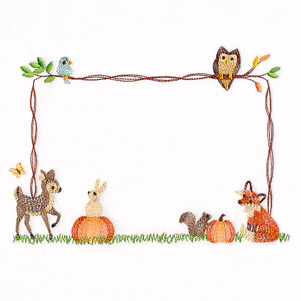 Woodland Harvest Gathering Quilt Label - Image 4