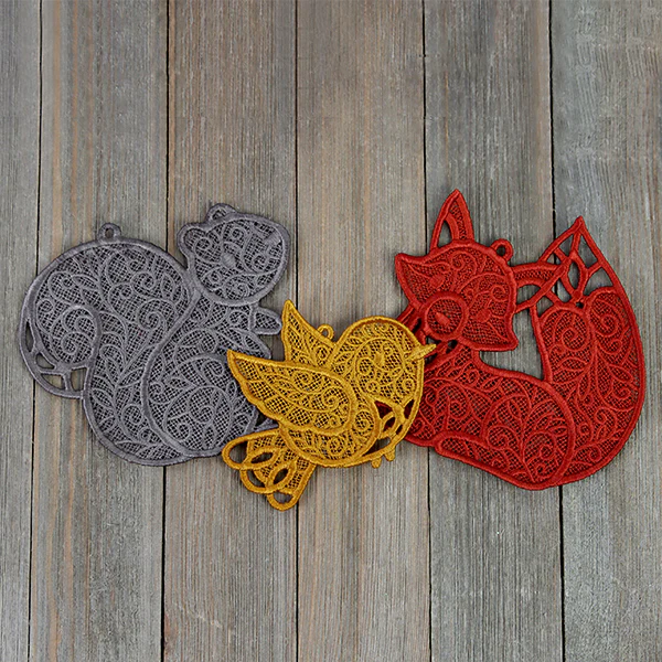 Woodland Treasures - Fox (Lace) - Image 2