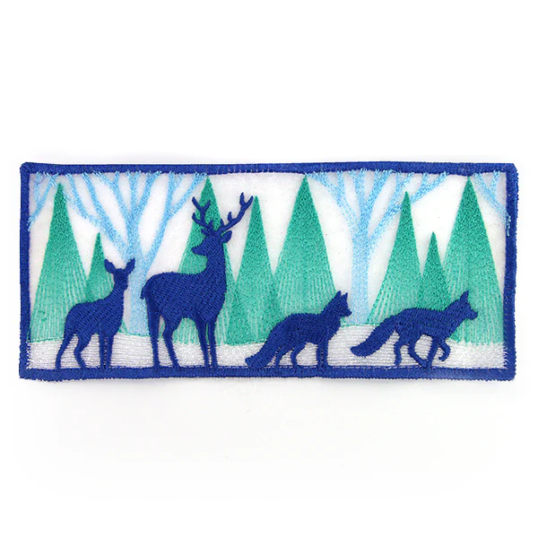 Woodland Winter Scene Votive Wrap (Organza) - Image 2