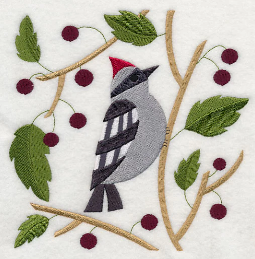 Woodpecker with Berries - Image 2