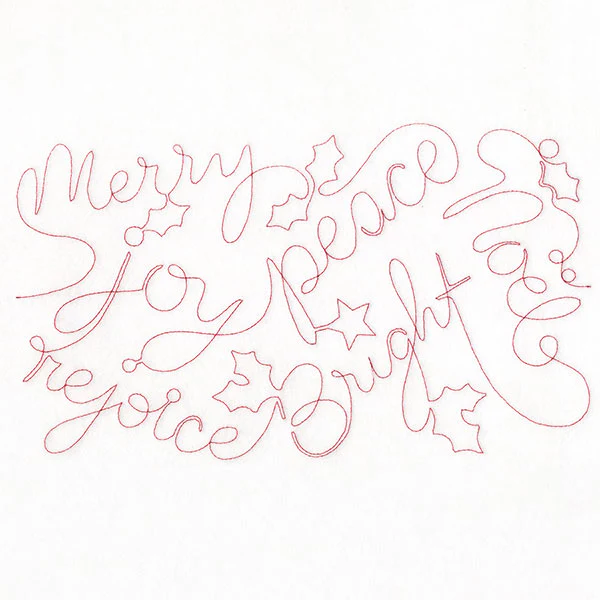 Words of Christmas Cheer (Edge-to-Edge Quilting)