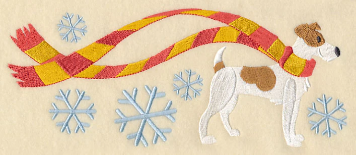 Wrapped Up in Winter Jack Russell Terrier - Image 2