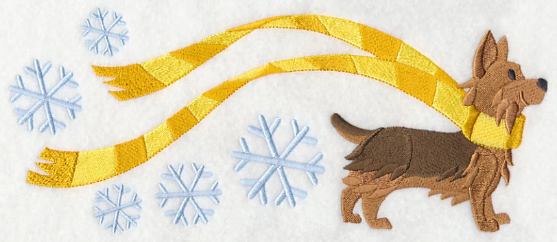 Wrapped Up in Winter Yorkie - Image 5