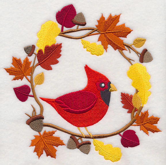 Wreathed in Autumn Cardinal - Image 6