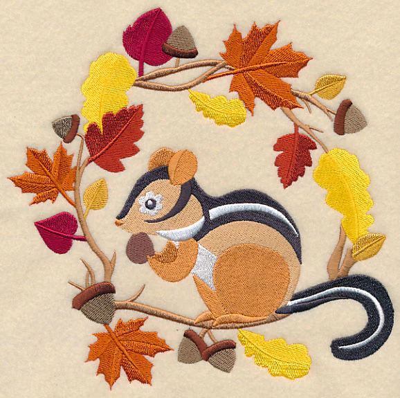 Wreathed in Autumn Chipmunk - Image 6